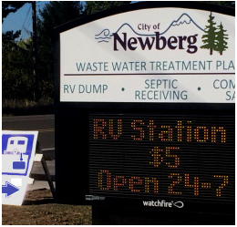 RV Station sign